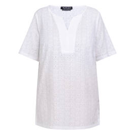 Verpass Broderie Anglaise Tunic White  - Plus Size Collection
