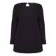 VERPASS trapeze cut black TUNIC with keyhole back detail