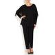 VERPASS black layered georgette Tunic