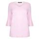 VERPASS PINK JERSEY TUNIC WITH TRUMPET SLEEVES 