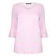 VERPASS PINK JERSEY TUNIC WITH TRUMPET SLEEVES 