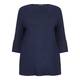VERPASS NAVY JERSEY TUNIC WITH TRUMPET SLEEVES 