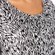 BEIGE ZEBRA PRINT TUNIC