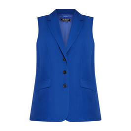 Verpass Single Breasted Waistcoat Royal Blue - Plus Size Collection