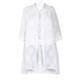 VETONO LINEN CIRCLE SHIRT AND VEST TWINSET WHITE