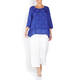 VETONO LINEN CIRCLE TUNIC BLUETTE