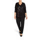 LUISA VIOLA V-NECK SEQUIN TOP BLACK