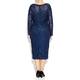 VIVIANA PETROL BLUE EVENING DRESS