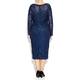 VIVIANA PETROL BLUE EVENING DRESS