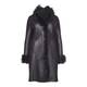 YOEK BLACK SHEARLING COAT