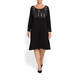 YOEK SEQUIN FRONT DRESS