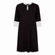 YOEK BLACK DRESS WITH WHITE CUFFS