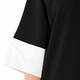YOEK BLACK DRESS WITH WHITE CUFFS