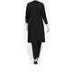 YOEK BLACK EMBELLISHED DUSTER COAT