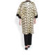 YOEK GOLD EMBROIDERED DUSTER COAT