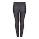 YOEK black stretch leather front LEGGINGs