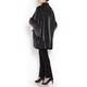 YOEK black leather PONCHO