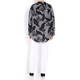 YOEK BLOUSE MONOCHROME GINGHAM COLLAR