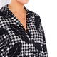 YOEK BLOUSE MONOCHROME GINGHAM COLLAR