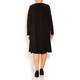 YOEK SEQUIN DRESS AND CARDIGAN BLACK