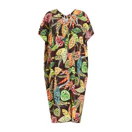 Yoek Stretch Jersey Jungle Print Dress - Plus Size Collection