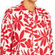 Yoek Linen Floral Dress Red and White