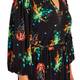 Yoek Leaf Print Midi Dress Multicolour