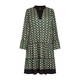 Yoek Abstract Print Dress Green 