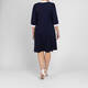 Yoek Jersey Dress Navy White Tipping