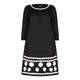 Yoek Dress with Appliqued White Daisies