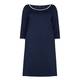 YOEK navy shift DRESS with white trim