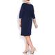 YOEK navy shift DRESS with white trim