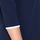 YOEK navy shift DRESS with white trim