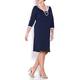 YOEK navy shift DRESS with white trim