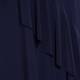 YOEK NAVY JERSEY DRESS WITH RUFFLE 