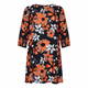 YOEK FLORAL PRINT SHIFT DRESS