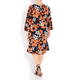 YOEK FLORAL PRINT SHIFT DRESS