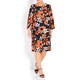 YOEK FLORAL PRINT SHIFT DRESS