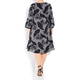 YOEK DRESS, MONOCHROME GINGHAM TRUMPET CUFF
