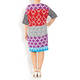 YOEK ABSTRACT PRINT DRESS 
