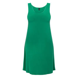 Yoek Jersey Sleeveless Dress Green - Plus Size Collection