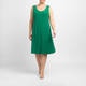 Yoek Jersey Sleeveless Dress Green