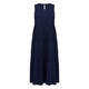 Yoek Tiered Cotton Jersey Dress Navy