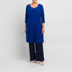 Yoek Stretch Jersey Dress Cobalt 