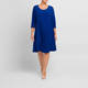 Yoek Stretch Jersey Dress Cobalt 