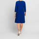 Yoek Stretch Jersey Dress Cobalt 