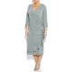 YOEK grey polka dot wrap DRESS