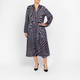 Yoek Zebra Print Dress Black and Grey