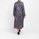 Yoek Zebra Print Dress Black and Grey
