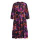 YOEK POPPY PRINT DRESS FUCHSIA 